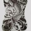34X48Cm Large Carp Full Back Tattoos Men And Women Big Fish Waterproof Temporary Tattoo Stickers Tattoo view 2