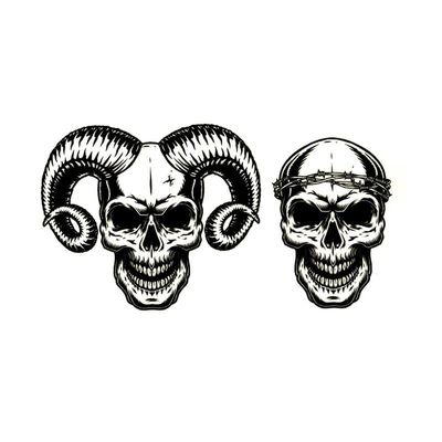 Skeleton Waterproof Temporary Tattoo Sticker Tattoo Tatuagem Devil Tatoo Sleeves Skull Henna Tattoo Sticker