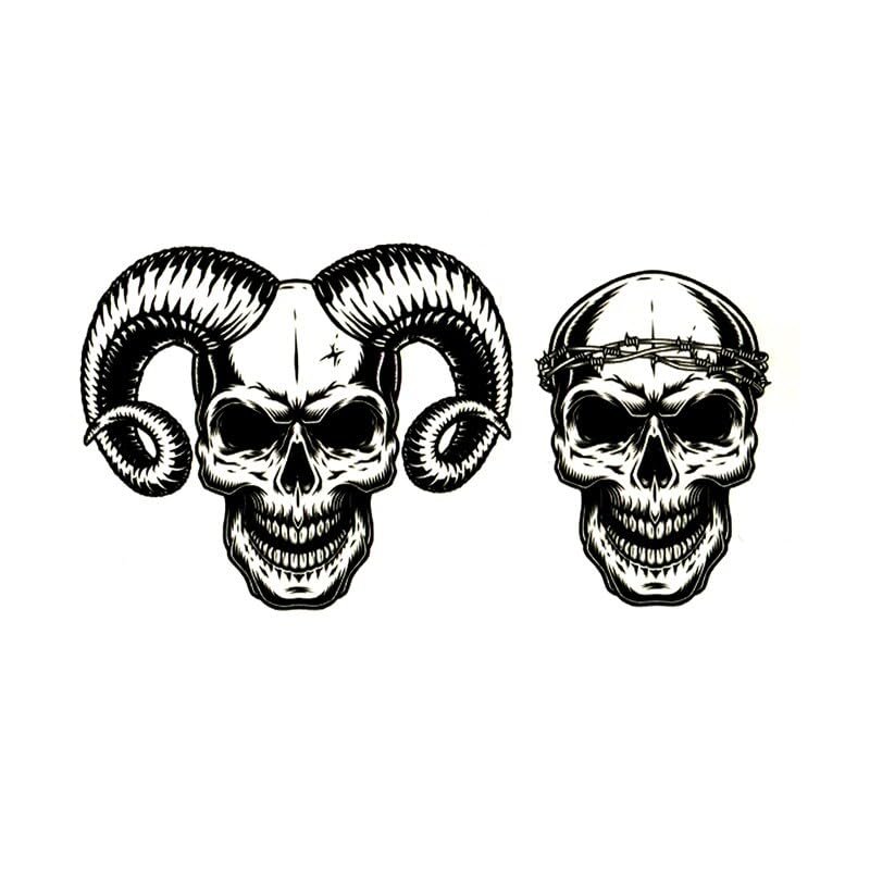 Skeleton Waterproof Temporary Tattoo Sticker Tattoo Tatuagem Devil Tatoo Sleeves Skull Henna Tattoo Sticker