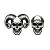 Skeleton Waterproof Temporary Tattoo Sticker Tattoo Tatuagem Devil Tatoo Sleeves Skull Henna Tattoo Sticker view 1