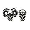 Skeleton Waterproof Temporary Tattoo Sticker Tattoo Tatuagem Devil Tatoo Sleeves Skull Henna Tattoo Sticker view 2
