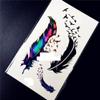 1Pc Glitter Flying Birds Angel Feather Designs Temporary Tattoo Body Art Arm Neck Tatoo Stickers Haq-143 Women Fashion Tattoos view 1