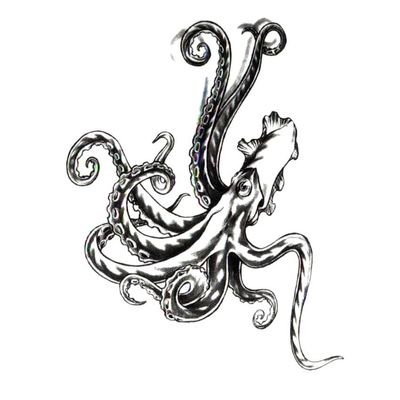 30Pcs Squid Waterproof Temporary Tattoos Men Beauty Seabed Creatures Arm Tattoo Sleeves Sex Tools For Men Tatoo Man