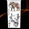1Pc Fashion 3D Bow Waterproof Temporary Tattoo Removable Body Art H3D-20 Dark Red Blue Silk Bowknot For Women Kids Men view 2