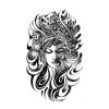 16 Styles Ghost Girl Temporary Tattoo Stickers Flower Girl Henna Tatoo Men Girl Art Flash Body Transfer Tattoo Sticker view 3