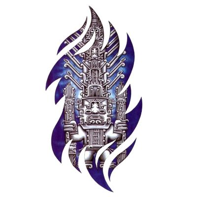 20Pcs Maya Civilization Waterproof Temporary Tattoos Men Flash Tattoo Sticker Sleeve Tatoo Stickers Tattoo