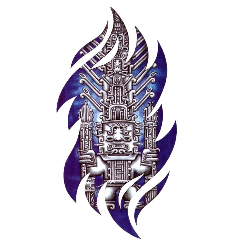 20Pcs Maya Civilization Waterproof Temporary Tattoos Men Flash Tattoo Sticker Sleeve Tatoo Stickers Tattoo