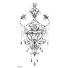 10Styles Lotus/Rose Flower Waterproof Temporary Tattoos Men Henna Tatoo Stickers Tattoo Body Art Tattoos view 2
