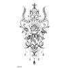 10Styles Lotus/Rose Flower Waterproof Temporary Tattoos Men Henna Tatoo Stickers Tattoo Body Art Tattoos view 3