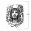 2Pcs Prayer Holy Jesus Christ Temporary Tattoo Body Art Sleeve Arm Flash Tattoo Stickers Tattoo Waterproof Henna Tatto view 4