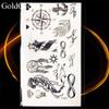 10.5X6Cm Small Gadgets Black Cross Temporary Tattoo Christian Women Body Hands Art Tattoo Stickers Men Diamond Tattoo view 2