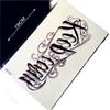1Pc Black Lettering Women Waterproof Tattoo Sticker Men Hz-22 Sexy Body Arm Words Design Tatoo Transfer Tattoo Leg Shoulder view 1