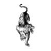 12Styles Tiger/Gost/Beauty Waterproof Temporary Tattoos Men Flash Tatoo Stickers Tattoo Body Art Henna Tattoos view 1