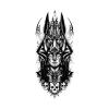 12Styles Tiger/Gost/Beauty Waterproof Temporary Tattoos Men Flash Tatoo Stickers Tattoo Body Art Henna Tattoos view 2
