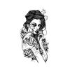 12Styles Tiger/Gost/Beauty Waterproof Temporary Tattoos Men Flash Tatoo Stickers Tattoo Body Art Henna Tattoos view 4