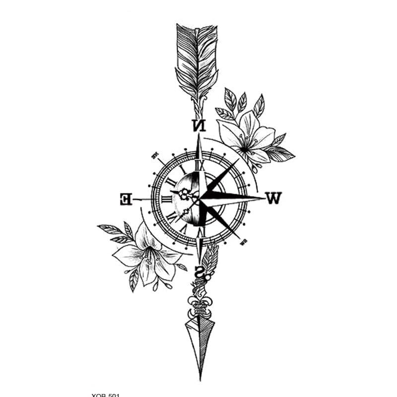 10Styles Tiger/Lion/Butterfly Flower Waterproof Temporary Tattoos Men Flash Tatoo Stickers Tattoo Body Art Henna Tattoos