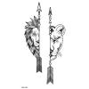 10Styles Tiger/Lion/Butterfly Flower Waterproof Temporary Tattoos Men Flash Tatoo Stickers Tattoo Body Art Henna Tattoos view 4