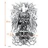 15 * 21Cm Angel Came Into The World Waterproof Temporary Tattoos Men Tattoo Body Tatoo Sleeve Art Henna Tattoo view 3