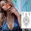1 Sheet Chest Body Tattoo Temporary Waterproof Jewelry Moon Star Mystery Pattern Decal Waist Art Tattoo Sticker For Women view 3