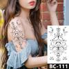 1 Sheet Chest Body Tattoo Temporary Waterproof Jewelry Moon Star Mystery Pattern Decal Waist Art Tattoo Sticker For Women view 4