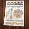 1Pc Hot Indian Angel Wing Tattoo Gold Metallic Sun Pattern Temporary Tattoo Sticker Waterproof Arm Hand Leg Tatoo Body Art Ayh72 view 2