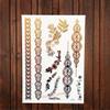 1Pc Hot Indian Angel Wing Tattoo Gold Metallic Sun Pattern Temporary Tattoo Sticker Waterproof Arm Hand Leg Tatoo Body Art Ayh72 view 4