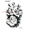 30Pcs Beauty Peony Tree Waterproof Temporary Tattoos Men Flower Tattoo Kids Henna Sleeve Tatoo Tatuagem view 3