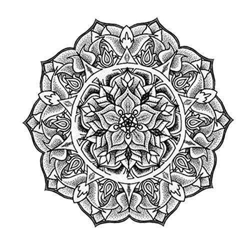 10Pcs Waterproof Temporary Tattoos Men Body Art Henna Holy Flowers Tatoo Temporaire Femme Tatuajes Temporales