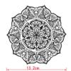 10Pcs Waterproof Temporary Tattoos Men Body Art Henna Holy Flowers Tatoo Temporaire Femme Tatuajes Temporales view 2