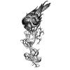 10Styles Crow/Lion/Snake/Sword/Flower Waterproof Temporary Tattoos Men Flash Tatoo Stickers Tattoo Body Art Henna Tattoos view 1