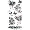 3Pcs 3D Black Tattoo Temporary Tattoo For Man Woman Waterproof Stickers Makeup Maquiagem view 2
