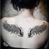 1Pair Black Wings For Shoulder Temporary Tattoo Stickers Men Women Waterproof Tattos Big Size Flash Decals Tatoos view 1