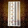 1Pc Dazzling Arm Hand Flower Tattoos Hglh15 Gold Metallic Lace Henna Tattoo Peacock Feather Waterproof Temporary Tattoo Stickers view 3
