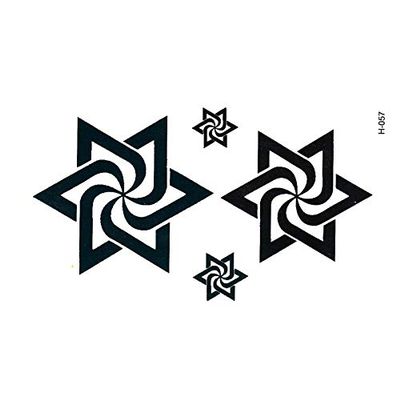 100Pcs Mysterious Star Temporary Tattoos Men Taty Tatoo Temporary Stickers Tattoo Beauty Xha Maquiagem Tatuajes Temporales