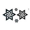 100Pcs Mysterious Star Temporary Tattoos Men Taty Tatoo Temporary Stickers Tattoo Beauty Xha Maquiagem Tatuajes Temporales view 1