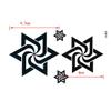 100Pcs Mysterious Star Temporary Tattoos Men Taty Tatoo Temporary Stickers Tattoo Beauty Xha Maquiagem Tatuajes Temporales view 3