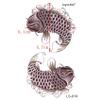 200Pcs Carp Waterproof Temporary Tattoos Men Tattoo Maquiagem Delineador Adesivo Henna Tatoo Temporary Tattoo view 3