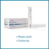 McKesson Cotton Tipped Applicator, 6 in [200 Count] Long Sterile Medical Swabs, Individually Wrapped, Plastic Shaft view 2