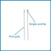McKesson Cotton Tipped Applicator, 6 in [200 Count] Long Sterile Medical Swabs, Individually Wrapped, Plastic Shaft view 3