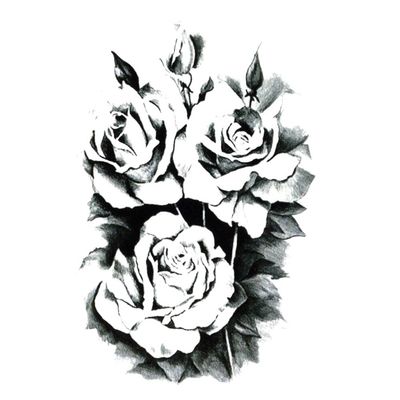 200Pcs Flower Waterproof Temporary Tattoos Men Flash Tattoo Sticker Peony Beauty Body Tattoo Men Pegatinas Henna Tatoo