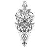 10Styles Lotus/Grey Butterfly/Flower Waterproof Temporary Tattoos Men Henna Tatoo Stickers Tattoo Body Art Tattoos view 1