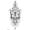 10Styles Lotus/Grey Butterfly/Flower Waterproof Temporary Tattoos Men Henna Tatoo Stickers Tattoo Body Art Tattoos view 2