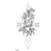 10Styles Lotus/Grey Butterfly/Flower Waterproof Temporary Tattoos Men Henna Tatoo Stickers Tattoo Body Art Tattoos view 4