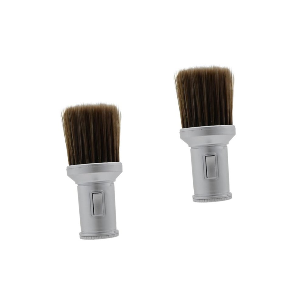 FOMIYES 2pcs Professional Barber Brush Bristle Brush for Curly Hair Shaving and Beard Care Supplies