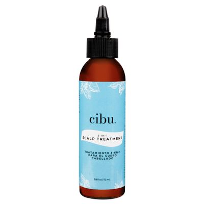 CIBU 3-in-1 Scalp Treatment - Soothing Peppermint Herbal Rinse - Advanced Care Hair and Exfoliating Scalp Treatment - 3.8oz