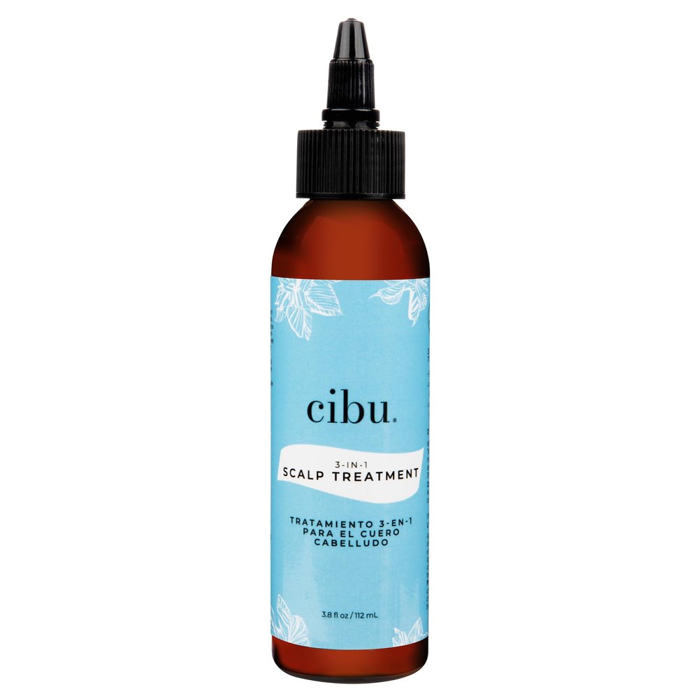 CIBU 3-in-1 Scalp Treatment - Soothing Peppermint Herbal Rinse - Advanced Care Hair and Exfoliating Scalp Treatment - 3.8oz