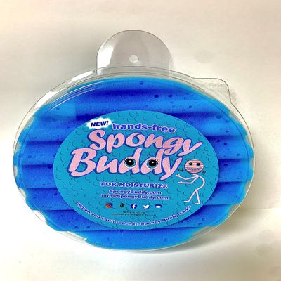 Hands-Free Back Moisturizing Made Easy, Apply Sunscreen or Moisturizer Effortlessly with Spongy Buddy Bath Sponge. Simply Stick It to Your Shower Wall and Scrub!