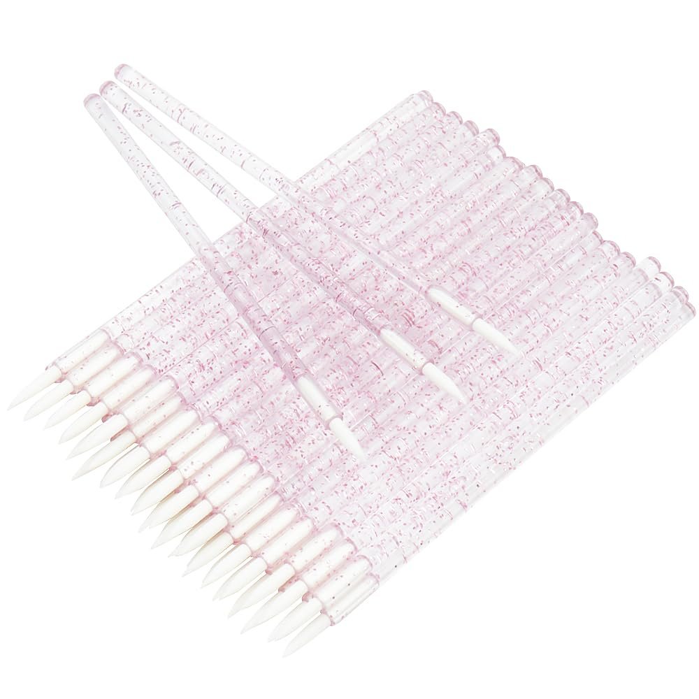 Disposable Eyeliner Brush Applicator Cosmetic Eye Wand Eyeliner Makeup Tool (pink- pack of 100)