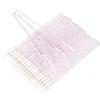 Disposable Eyeliner Brush Applicator Cosmetic Eye Wand Eyeliner Makeup Tool (pink- pack of 100) view 1