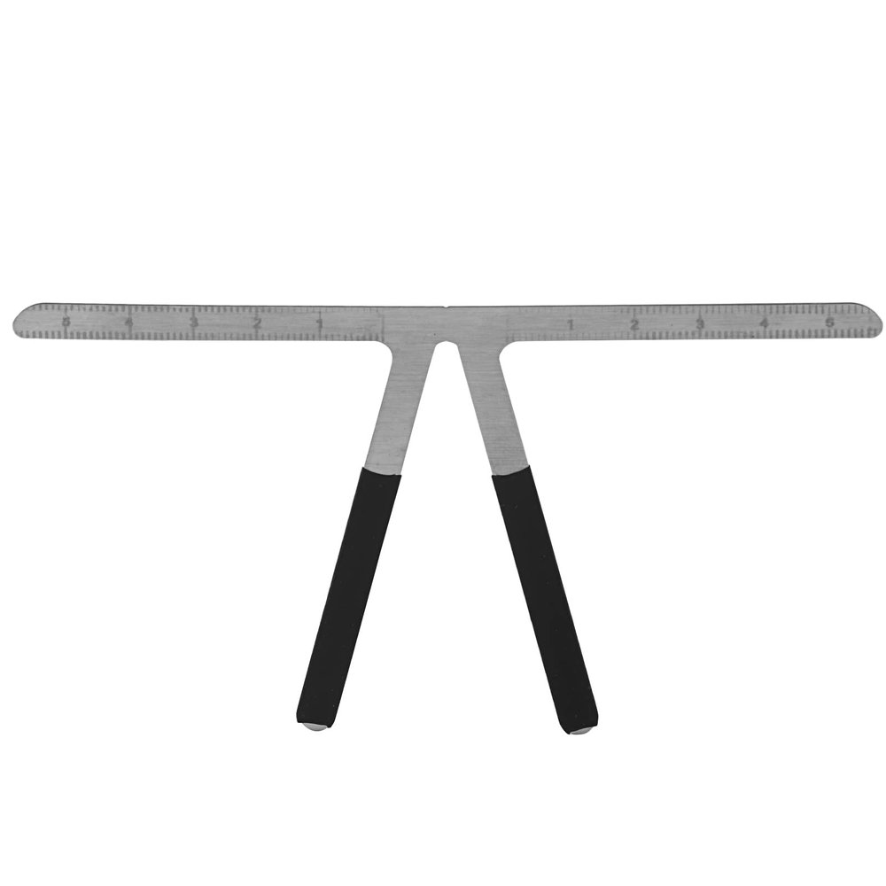 Restokki Eyebrow Ruler 3-Point Positioning Ruler, 1PC Permanent Eyebrow Makeup Ruler, Microblading Grooming Stencil Shaper Permanent Eyebrow Measuring Tool DIY Ruler Kit